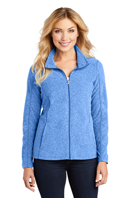 Port Authority Ladies Heather Microfleece Full-Zip Jacket
