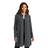 Port Authority Women's Textured Crepe Long Tunic